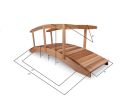 12-ft  Garden Bridge w/ Side Rails
