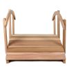 8-ft Wood Garden Bridge w/ Side Rails