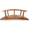 8-ft Wood Garden Bridge w/ Side Rails