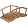 8-ft Wood Garden Bridge w/ Side Rails