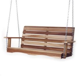 Premium Porch Swing - 4-Ft - Handcrafted Western Red Cedar