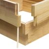 Raised Garden Bed - 6-Ft Expandable Planter Box - Easy Assembly, Stackable Design