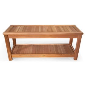 Deluxe Cedar Sauna Bench - Premium Wooden Seating Bench