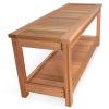 Deluxe Cedar Sauna Bench - Premium Wooden Seating Bench