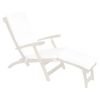 White Steamer Chair Cushion