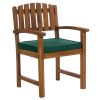 5pc. Oval Dining Chair Set w/ Green Cushions