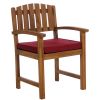 5pc. Ext. Dining Set w/ Red Cushions