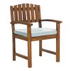 5pc. Oval Dining Chair Set w/ White Cushions