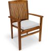 5pc. Ext. Stacking Set w/ White Cushions