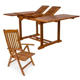 5pc. Ext. Arm Chair Set