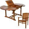5pc. Oval Stacking Chair Set