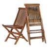 7pc. Oval Folding Chair Set w/ White Cushions