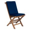 5pc. Octagon Table Set w/ Blue Cushions