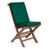 5pc. Round Table Set w/ Green Cushions