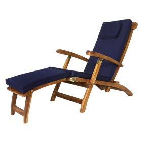 Steamer + Blue Cushion