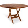 5pc. Round Table Set w/ Green Cushions