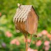 Country Style Iron Birdhouse Stake "Farm House"