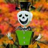 52.5" Tall Iron Halloween Skeleton Figurine "Becca"
