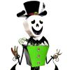 52.5" Tall Iron Halloween Skeleton Figurine "Becca"