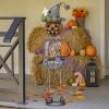 42.5" Tall Pumpkin Witch with Jack-O-Lantern Candy Holder Halloween Decoration