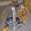 42.5" Tall Pumpkin Witch with Jack-O-Lantern Candy Holder Halloween Decoration