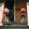 27" Tall Big Head Pumpkin Figurine with Candy Jar "Jack"
