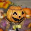27" Tall Big Head Pumpkin Figurine with Candy Jar "Jack"