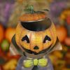 27" Tall Big Head Pumpkin Figurine with Candy Jar "Jack"