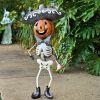 Set of 3 Small Iron Skeleton Mariachi Figurines "Tres Marlonis"