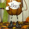 27.5" Tall Top Hat Jack-O-Lantern with Face Mask