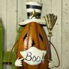 27.5" Tall Top Hat Jack-O-Lantern with Face Mask