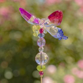 Set of 6 Assorted 22" Tall Five Tone Acrylic Butterfly Pot Stakes