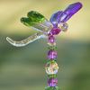 Set of 6 Assorted 54" Five Tone Acrylic Dragonfly Garden Stakes