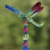 Set of 6 Assorted 54" Five Tone Acrylic Dragonfly Garden Stakes