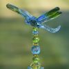 Set of 6 Assorted 54" Five Tone Acrylic Dragonfly Garden Stakes