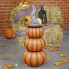 31" Tall Iron Jack-O-Lantern Totem Pole Halloween Decoration