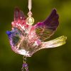 Set of 6 Assorted Five Tone Hanging Acrylic Chickadee Ornaments