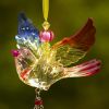 Set of 6 Assorted Five Tone Hanging Acrylic Chickadee Ornaments