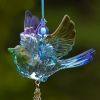 Set of 6 Assorted Five Tone Hanging Acrylic Chickadee Ornaments