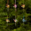 Set of 6 Assorted Five Tone Hanging Acrylic Chickadee Ornaments
