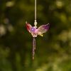 Set of 6 Assorted Five Tone Hanging Acrylic Robin Ornaments