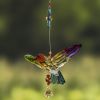 Set of 6 Assorted Five Tone Acrylic Hummingbirds with Flowers
