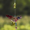 Set of 6 Assorted Five Tone Acrylic Hummingbirds with Flowers
