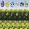 Set of 6 Assorted 39" Long Hanging Three Piece Acrylic Flower Chain Ornaments