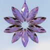 Set of 6 Assorted 39" Long Hanging Three Piece Acrylic Flower Chain Ornaments