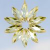 Set of 6 Assorted 39" Long Hanging Three Piece Acrylic Flower Chain Ornaments