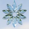 Set of 6 Assorted 39" Long Hanging Three Piece Acrylic Flower Chain Ornaments