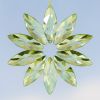 Set of 6 Assorted 39" Long Hanging Three Piece Acrylic Flower Chain Ornaments