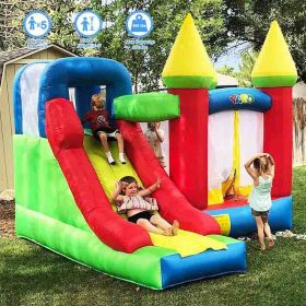 YARD Inflatable Bouncer Bouncy Castle Bounce House Combo Slide with Blower