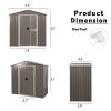 8ft x 4ft Outdoor Metal Storage Shed